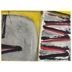 Mid-20th Century Abstract Drawings and Watercolors
