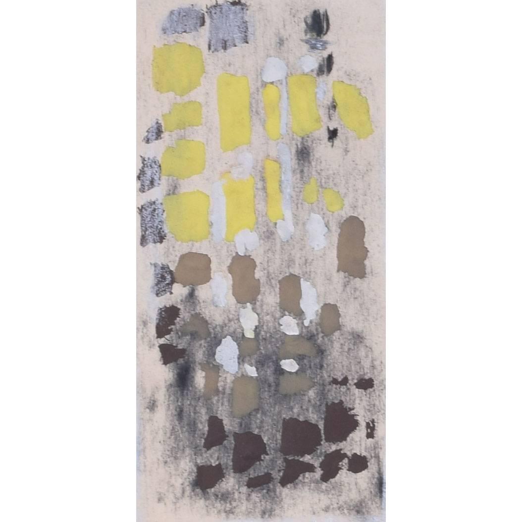 Clifford Ellis Autumn in Yellow and Brown: mid-century abstract gouache painting