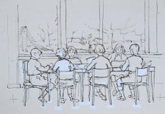 Peter Collins ARCA Lo schizzo dell'aula scolastica, 1950 ca.