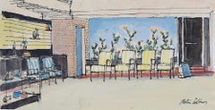 Peter Collins ARCA Salón moderno de mediados de siglo Interior Casa modernista Casa
