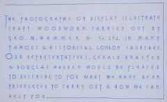 Kalligrafie für George M Hammer London, Nachkriegsrestaurierung der Kirchenbeschläge der Nachkriegszeit