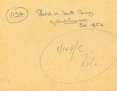 Claude Muncaster South Cerney Gloucestershire The Old George Inn Watercolour