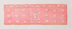 Reginald Hallward Rose Pink Altar Frontal Design Hearts & Chalice Gouache c.1920