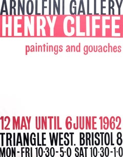 Henry Cliffe (1919-1983) Arnolfini Gallery Poster