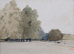 Prof Sir Albert Richardson PRA Trees and Stumps c.1960 Watercolour