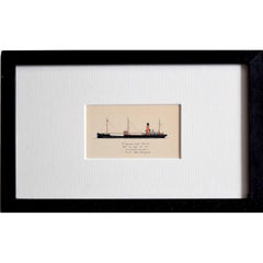 Laurence Dunn, Drawing of Coastal Tramp 'SS Crosshands' (c.1925) Thames Estuary