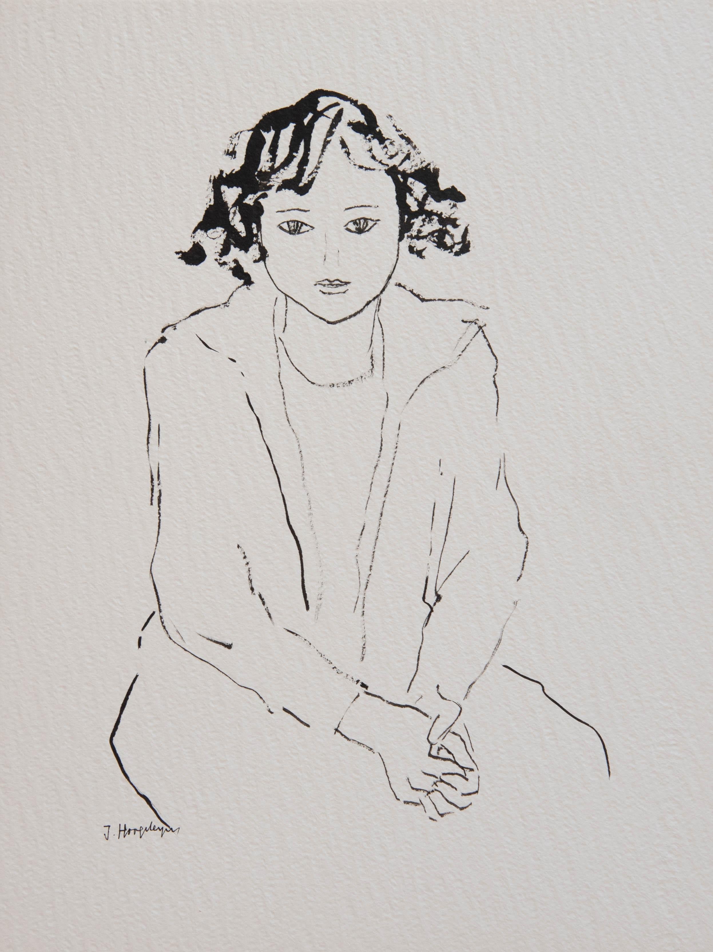 Jan Hoogsteyns  Portrait - Girl Unframed 