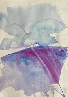 Big Rain Cloud Bird I GroÃŸer Regenwolkenvogel, Painting, Watercolor on Paper