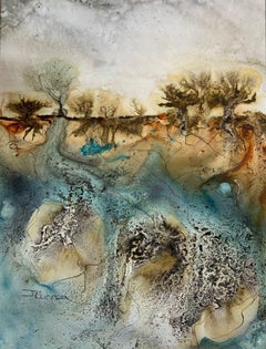 Imagined Landscape, Painting, Watercolor on Other