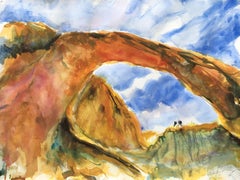 Arches National Park Utah, Painting, Watercolor on Watercolor Paper