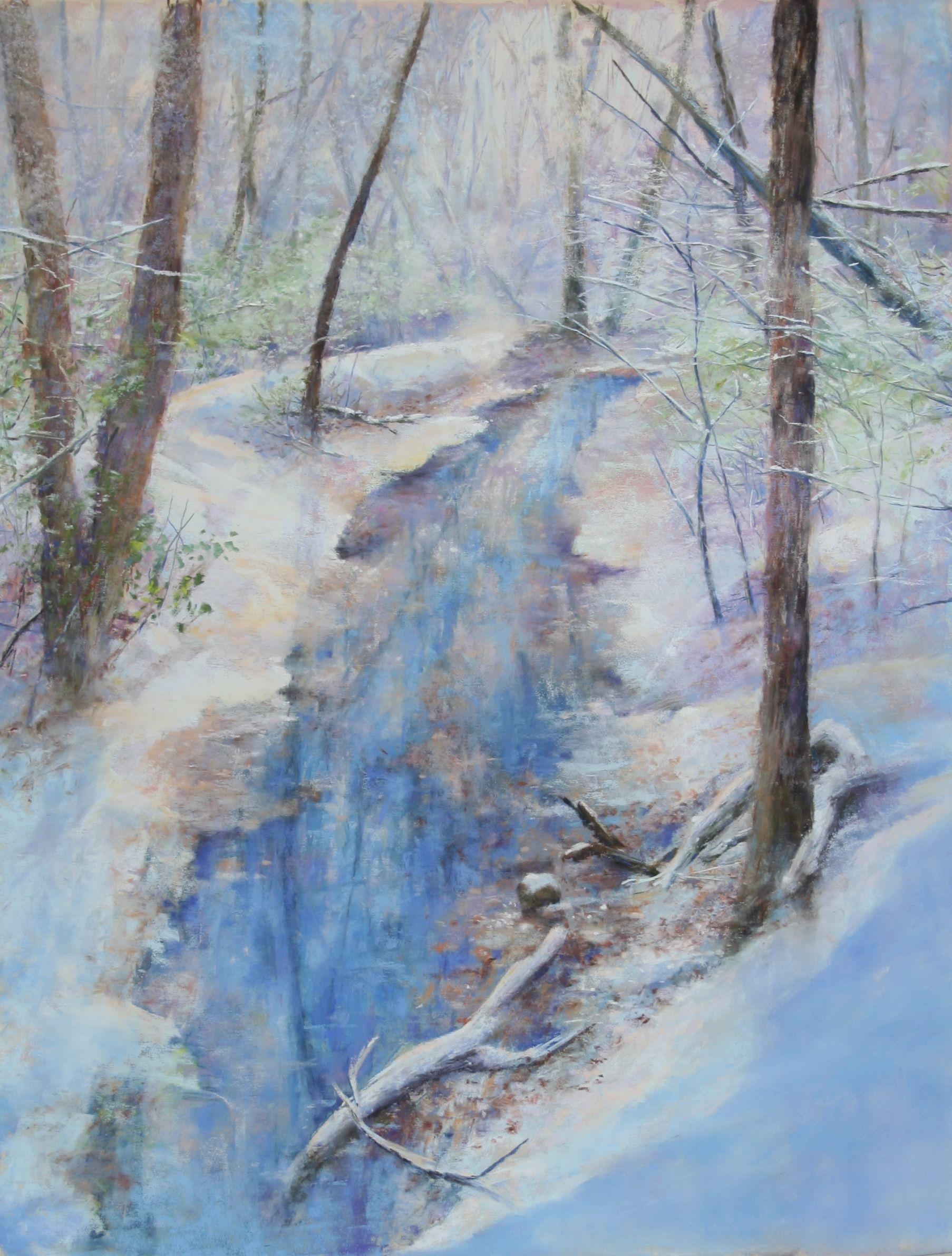 Winter's Breath, Drawing, Pastels on Pastel Sandpaper - Art by Bob Palmerton