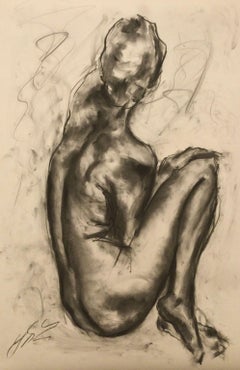 Reality - Large Charcoal Drawing, Drawing, Charcoal on Paper