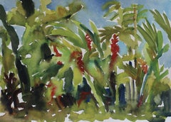 Peinture « Under curfew in Puerto Rico n°1 », aquarelle sur papier aquarelle