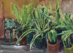 cactus plants #1, Painting, Watercolor on Watercolor Paper