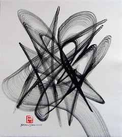 Brush Dance Series No. 20, Drawing, Pen & Ink on Paper