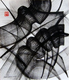 Brush Dance Series No. 04, Drawing, Pen & Ink on Paper