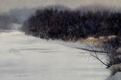 Winter Winde, Gemälde, Aquarell auf Aquarellpapier