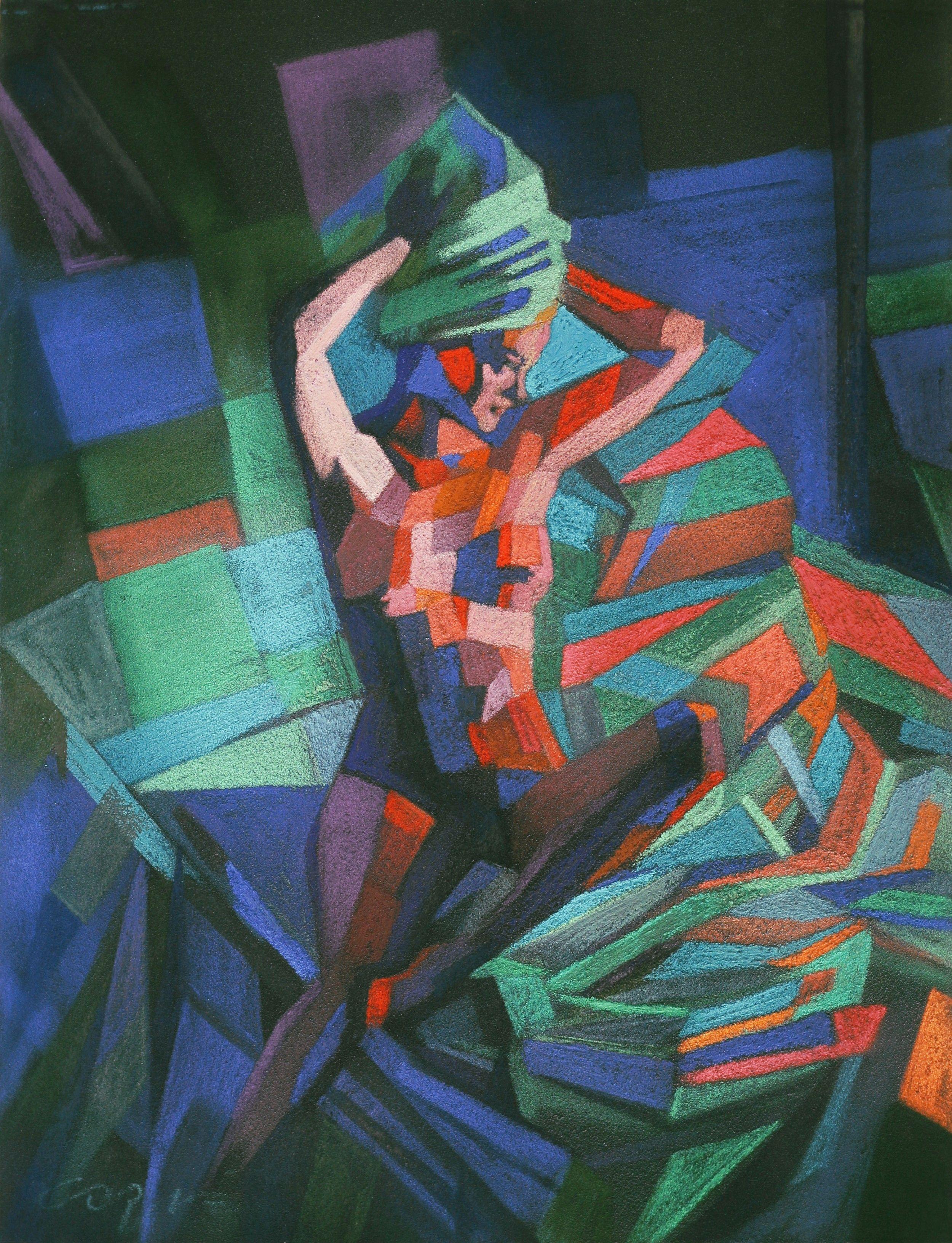 Romy Schneider (2013), Zeichnung, Pastellfarben auf Anderem – Art von Corne Akkers