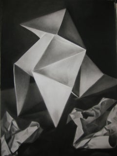 Pajarita, Drawing, Charcoal on Paper