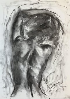 Dancer, Drawing, Charcoal on Paper