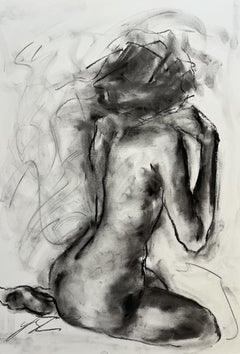 Pretend, Drawing, Charcoal on Paper