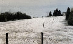 Over the Fields, Painting, Watercolor on Watercolor Paper