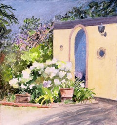 Blue Door, Painting, Watercolor on Watercolor Paper