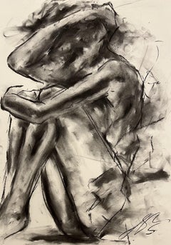 Protection, Drawing, Charcoal on Paper