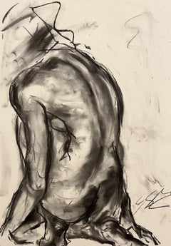 Determination, Drawing, Charcoal on Paper