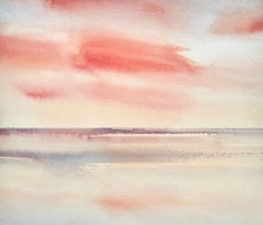Twilight reflections, Painting, Watercolor on Paper