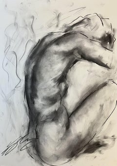 Used Bewildered, Drawing, Charcoal on Paper