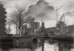 Rotterdam â€" 01-05-21, Zeichnung, Pastellkreide auf Papier