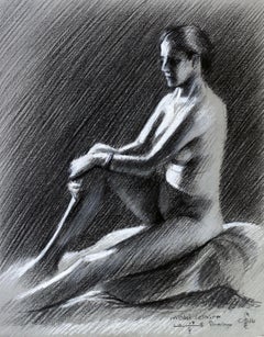 Model session @ Leidschendam â€“ 14-05-18, Drawing, Pastels on Paper