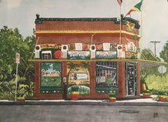 Cephas Jamaican Restaurant & Grocery, Painting, Watercolor on Paper