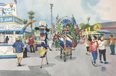 French Fries, Fl. State Fair, 2022, Painting, Watercolor on Paper