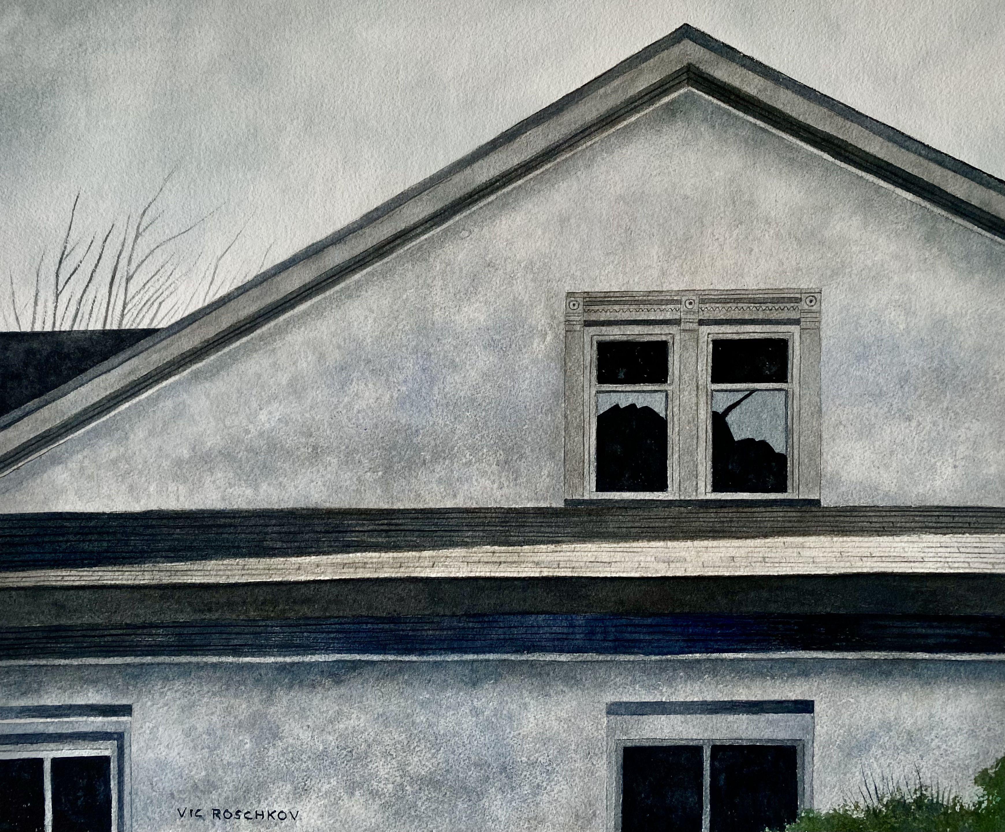 Luce pomeridiana, Pittura, Acquerello su carta acquerellabile - Art di Victor Roschkov