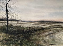 Dawn, Gemälde, Aquarell auf Aquarellpapier