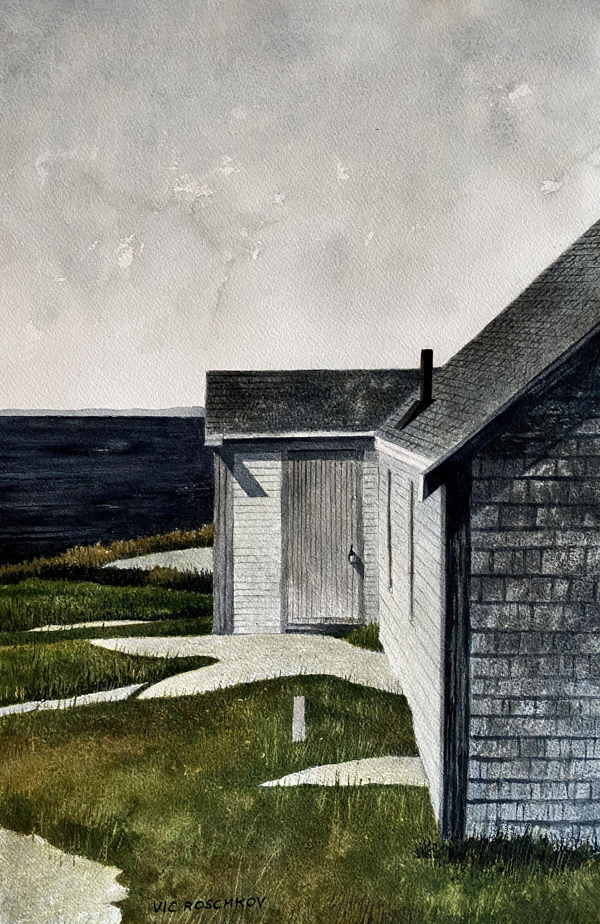 Atlántico Norte, Pintura, Acuarela sobre papel de acuarela - Art de Victor Roschkov