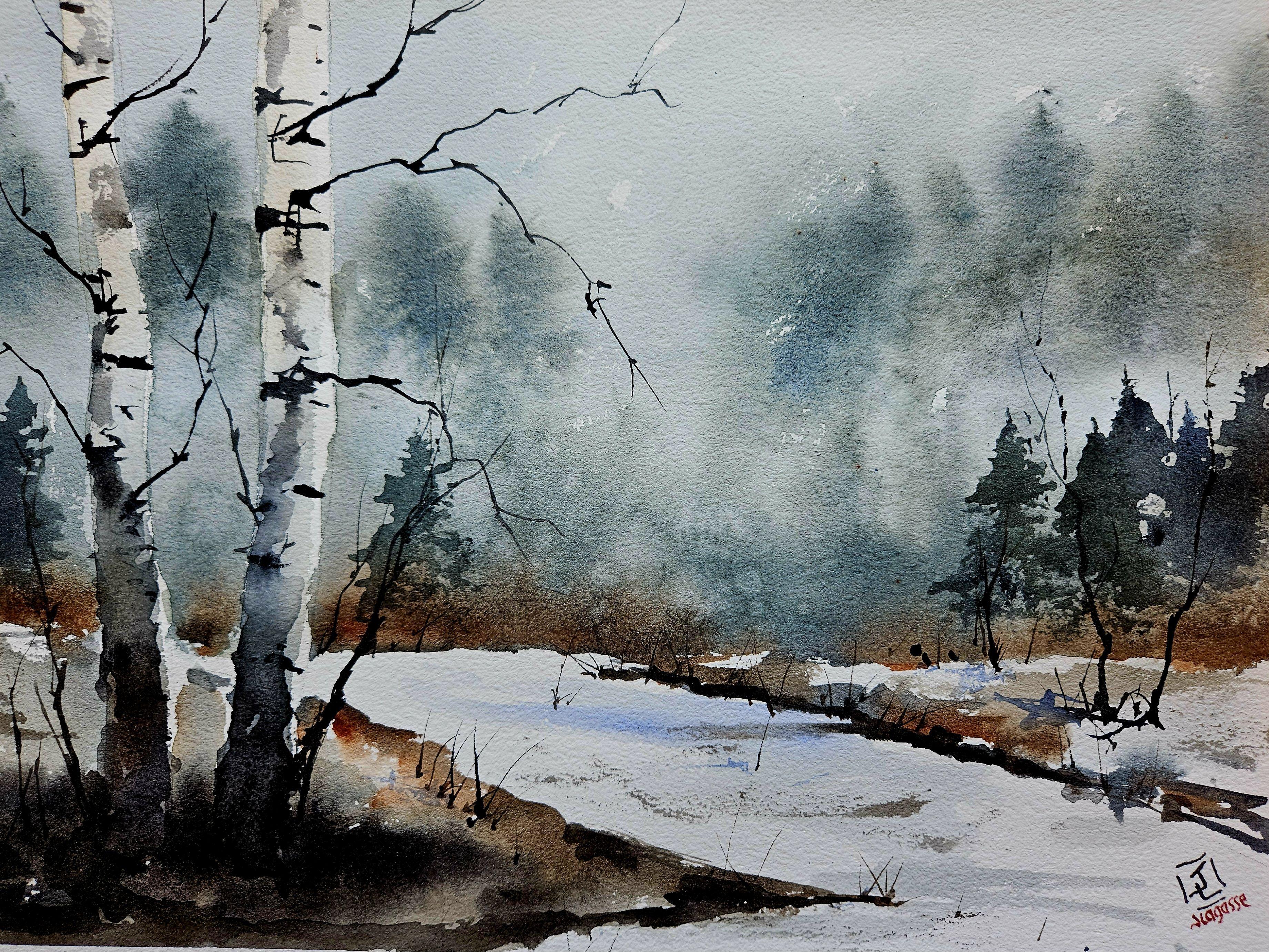 Lost, Painting, Watercolor on Watercolor Paper