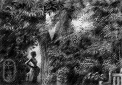 Hortus Botanicus - 26-05-24, Dibujo, LÃ¡piz/lÃ¡piz de color sobre papel