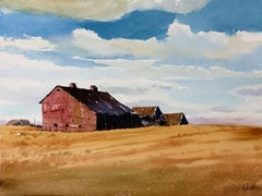 Firm House, Painting, Watercolor on Paper
