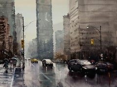 Toronto City, Canada, Painting, Watercolor on Paper
