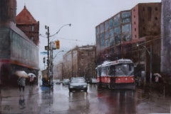 After Rain, Toronto, Canada, Painting, Watercolor on Paper