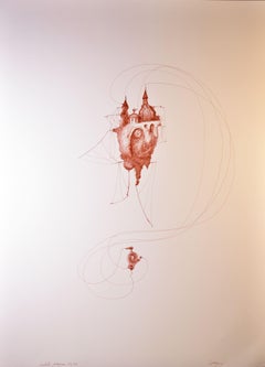 Ciudad Maquina No.20 (Machine City No.20), Drawing, Pen & Ink on Watercolor Pape