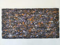 Jackson Pollock style acrylic on canvas by M.Y., Painting, Acrylic on Canvas