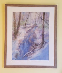 Winter's Breath, Drawing, Pastels on Pastel Sandpaper