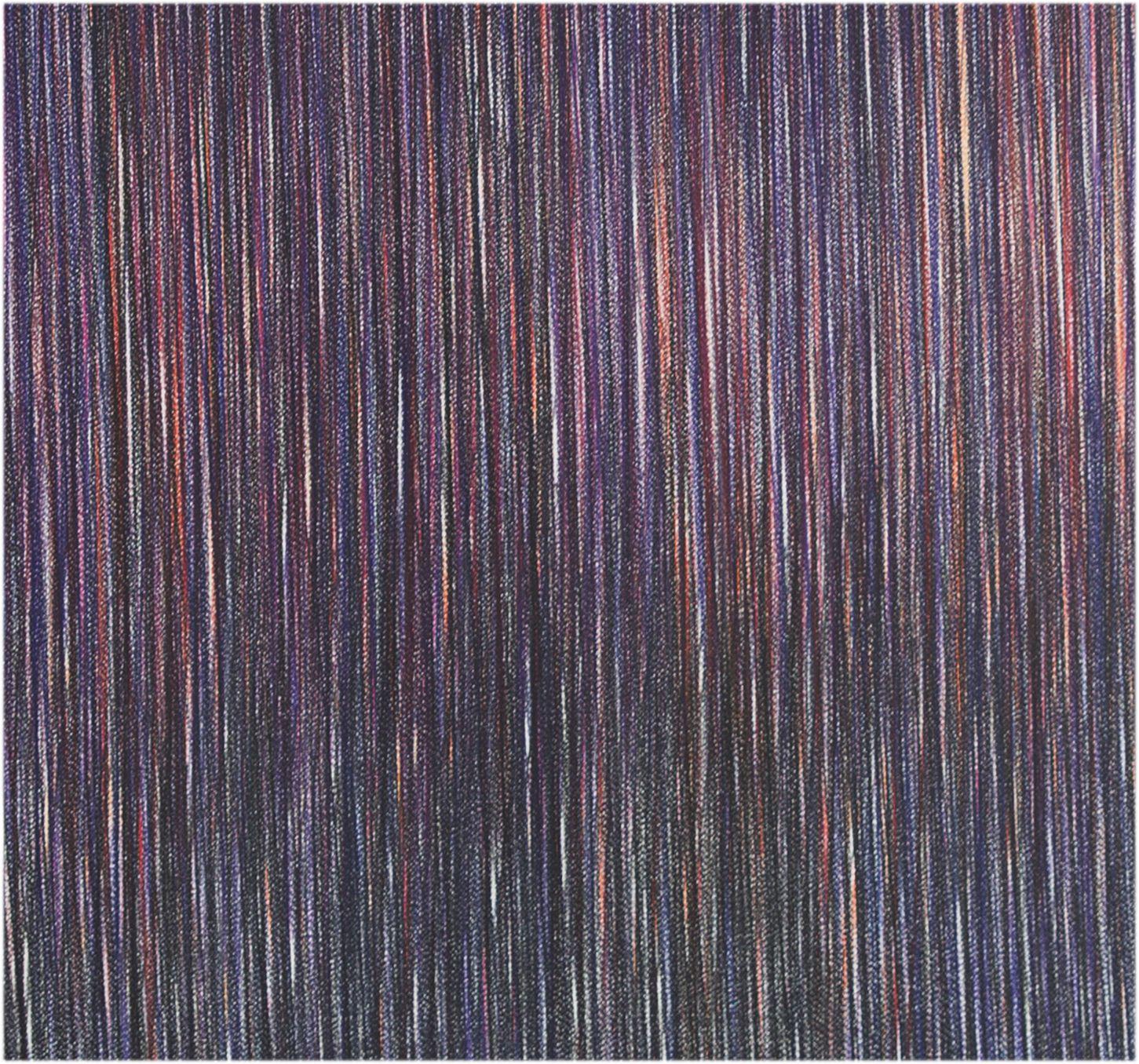 Vertical Violeta, Drawing, Pencil/Colored Pencil on Watercolor Paper - Contemporary Art by Cintia GarcÃ­a