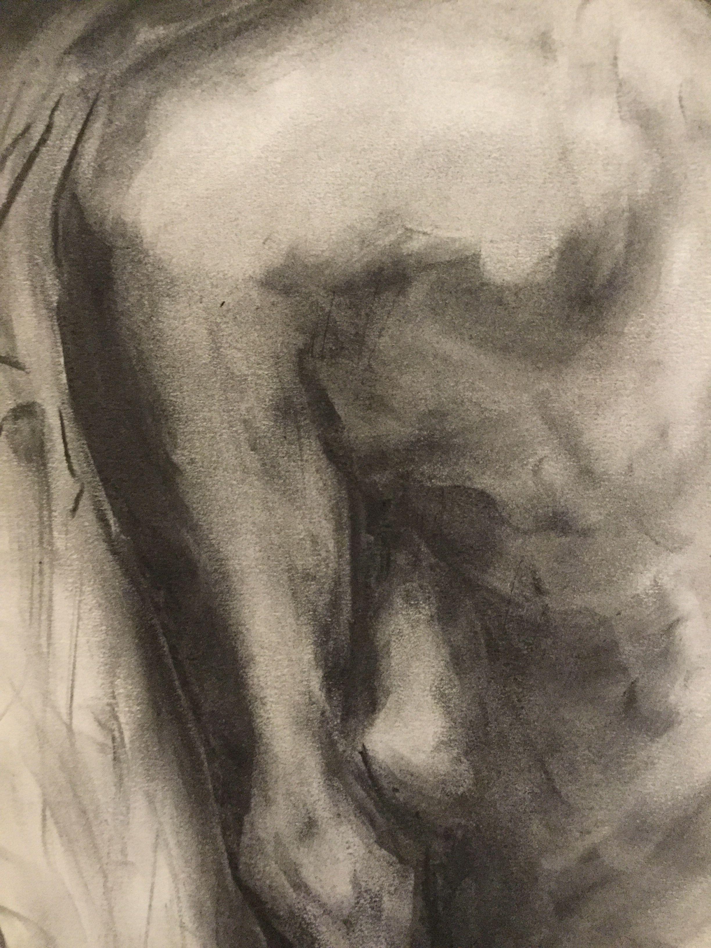 Insanity, Drawing, Charcoal on Paper 1