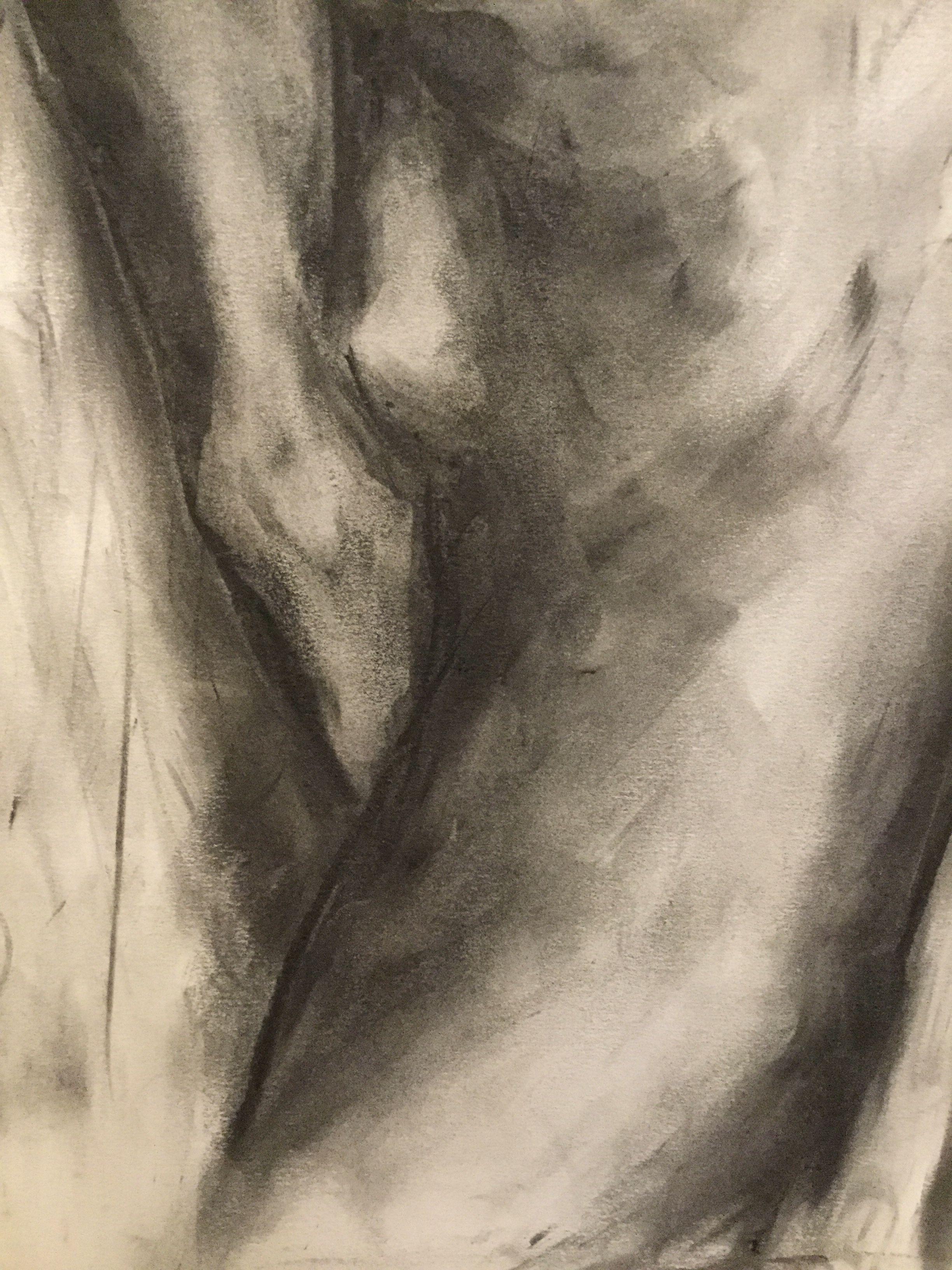 Insanity, Drawing, Charcoal on Paper 2