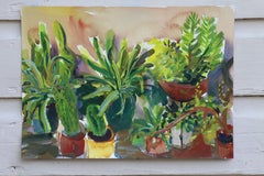Cactus plants #2, peinture, aquarelle sur papier aquarelle